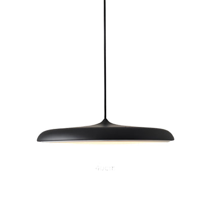 Modern Glass Metal Flying Saucer Pendant Light