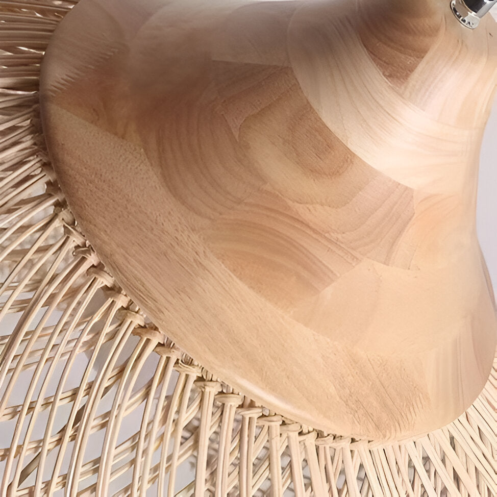 Rattan Metal Retro Bohemian Pendant Light