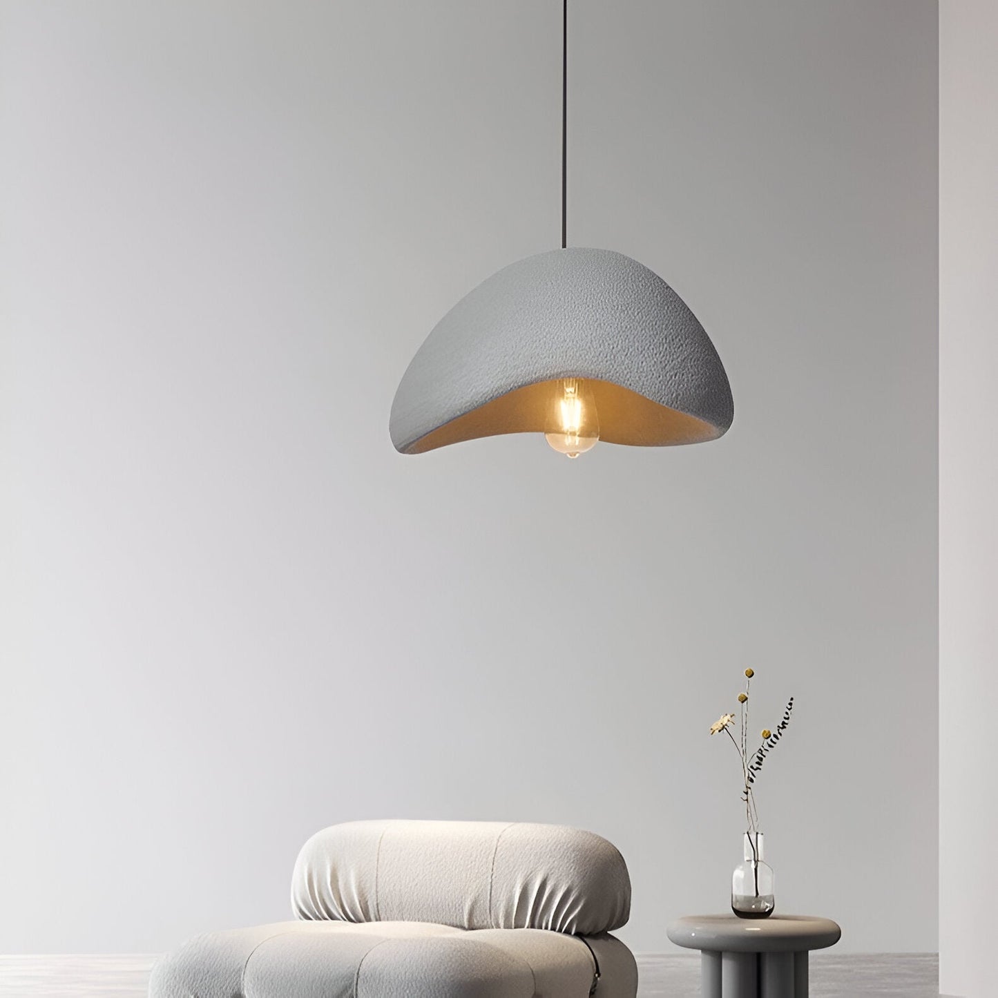 Wabi Sabi Glass Metal Cloud Burst Pendant Light