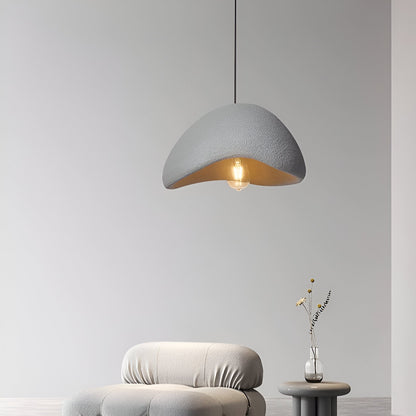 Wabi Sabi Glass Metal Cloud Burst Pendant Light