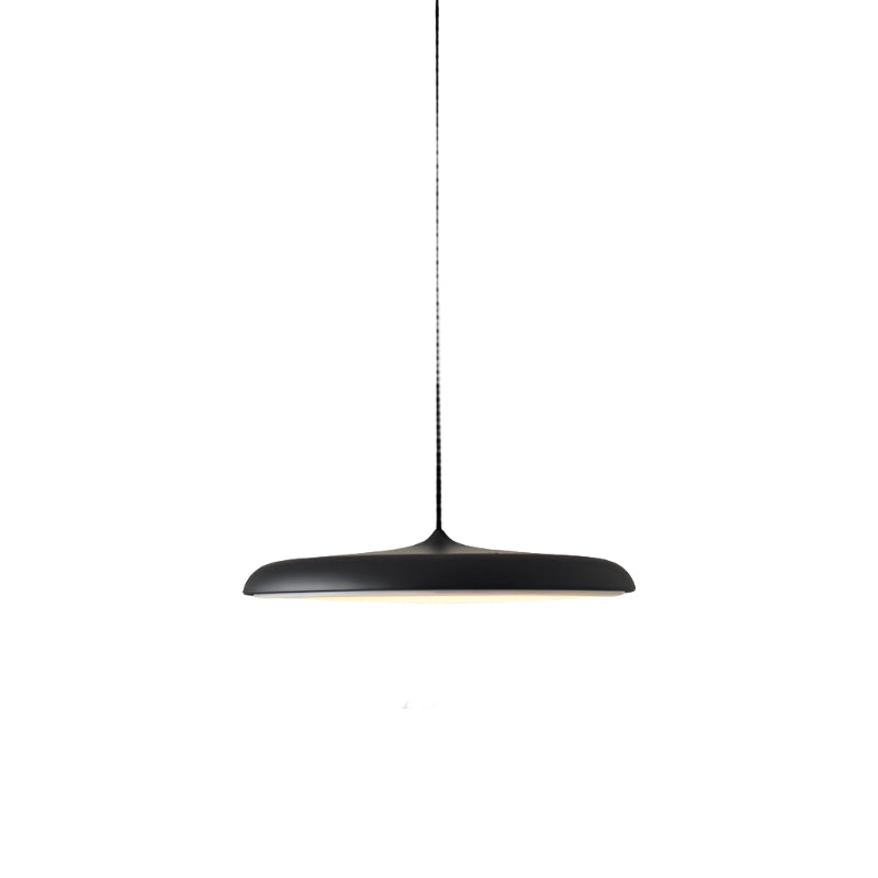 Modern Glass Metal Flying Saucer Pendant Light