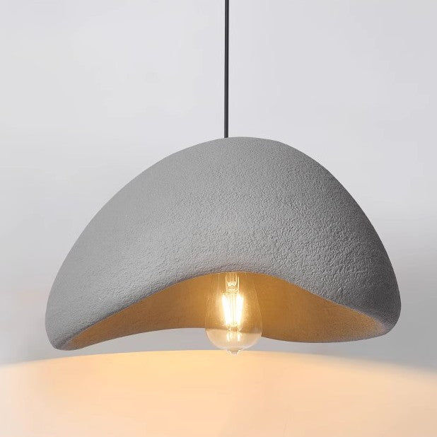 Wabi Sabi Glass Metal Cloud Burst Pendant Light