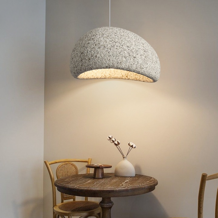 Nordic Wabi Sabi Pendant Light Fiberglass Modern Fixture