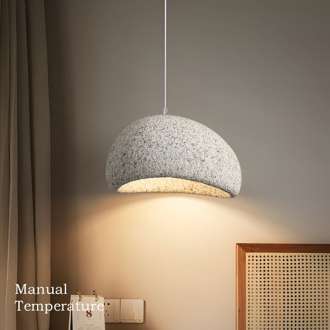 Nordic Wabi Sabi Pendant Light Fiberglass Modern Fixture