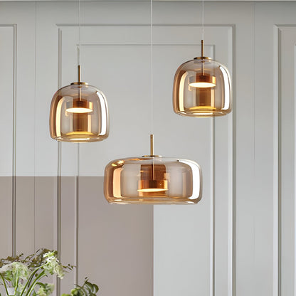 Modern Glass Retro LED Pendant Light