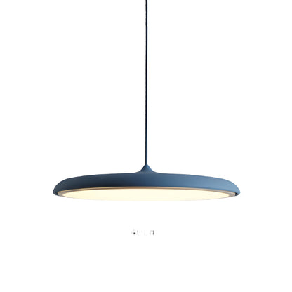 Modern Glass Metal Flying Saucer Pendant Light