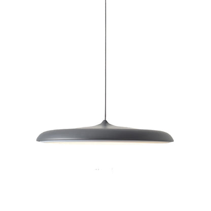Modern Glass Metal Flying Saucer Pendant Light
