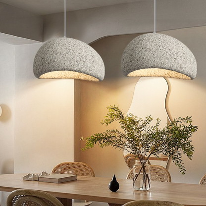 Nordic Wabi Sabi Pendant Light Fiberglass Modern Fixture