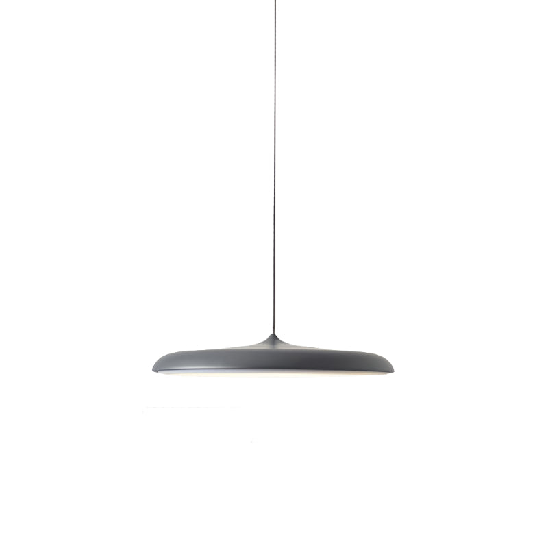 Modern Glass Metal Flying Saucer Pendant Light
