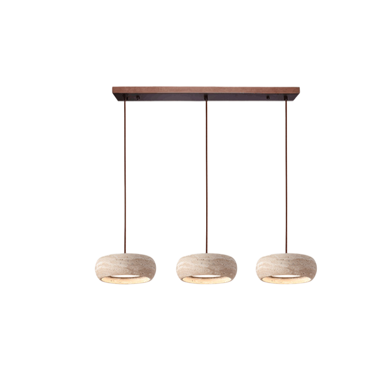 Travertine Stone Wabi Sabi Style Pendant Light