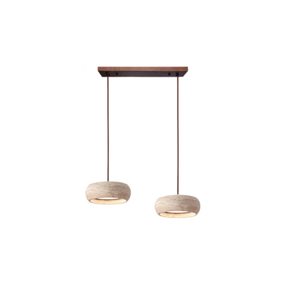 Travertine Stone Wabi Sabi Style Pendant Light