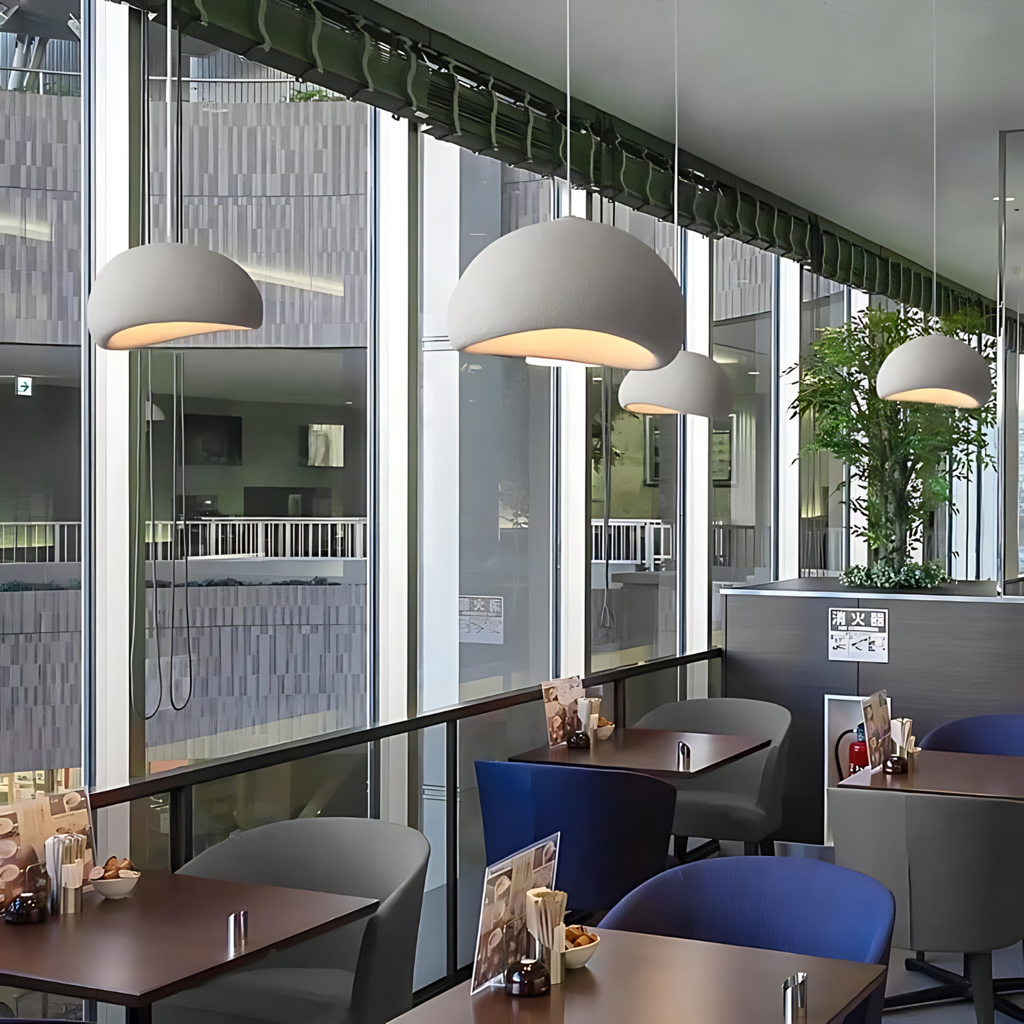 Nordic Wabi Sabi Pendant Light Fiberglass Modern Fixture