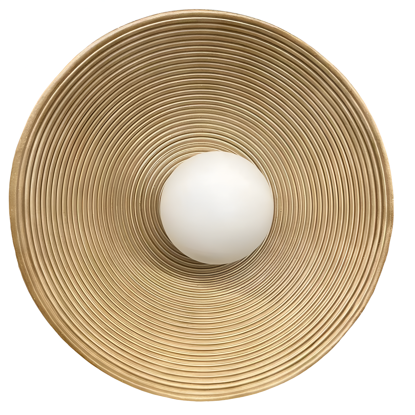 Retro Ceramic Style Resin Round Japandi LED Wall Light 10
