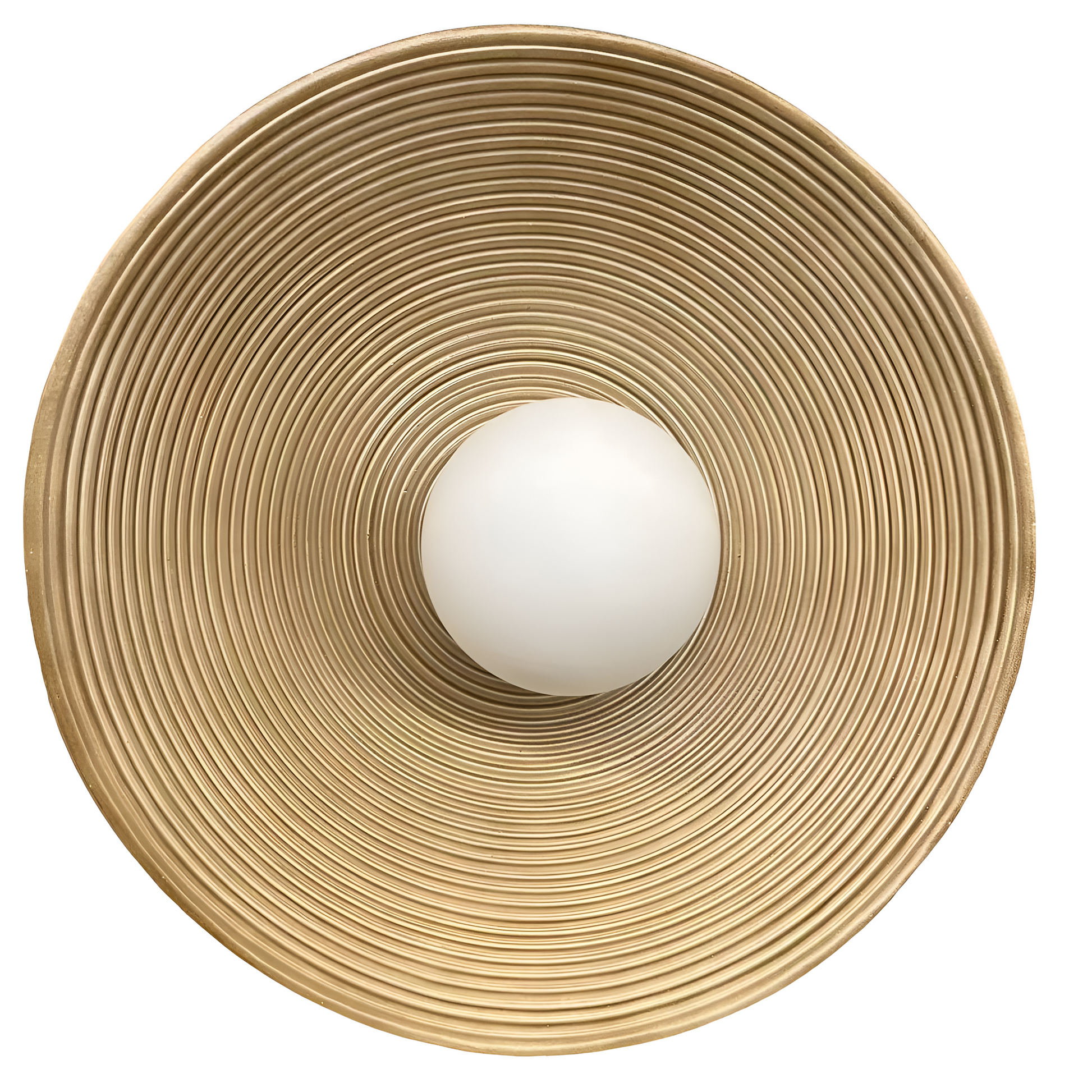 Retro Ceramic Style Resin Round Japandi LED Wall Light 10