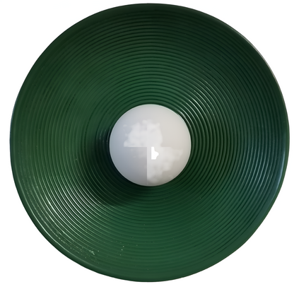Retro Ceramic Style Resin Round Japandi LED Wall Light 11