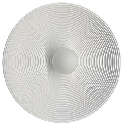 Retro Ceramic Style Resin Round Japandi LED Wall Light 12