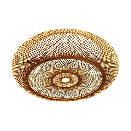 Serenity Natural Bamboo Boho Ceiling Light 0