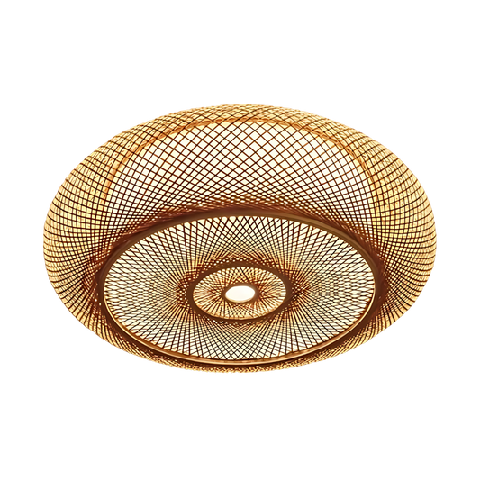 Serenity Natural Bamboo Boho Ceiling Light 0