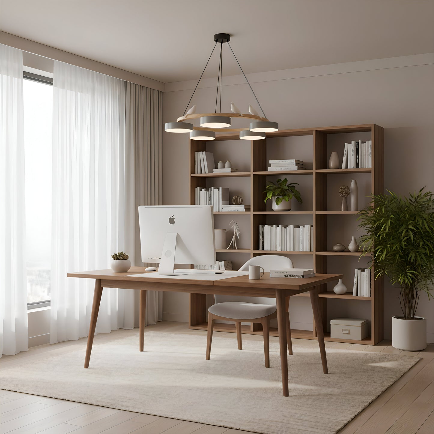 Sienna Nordic Modern Acrylic Round Pendant Light