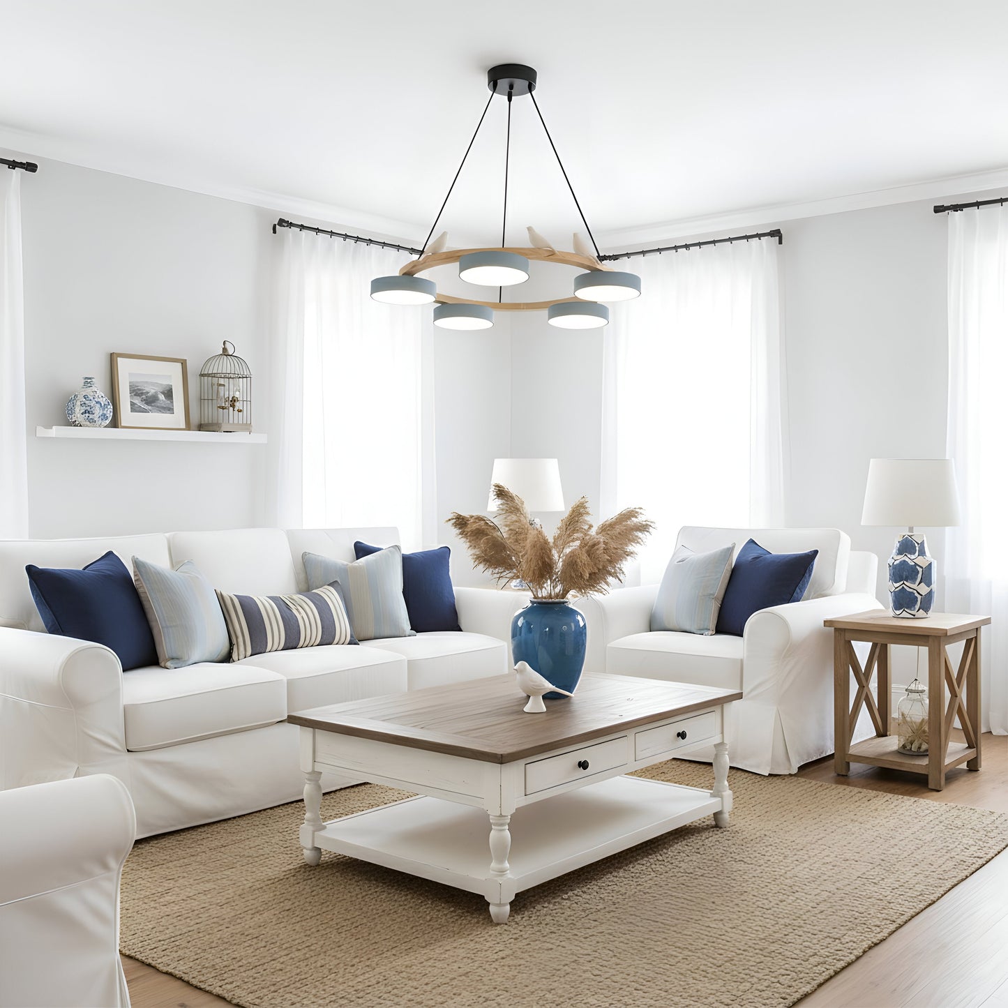 Sienna Nordic Modern Acrylic Round Pendant Light