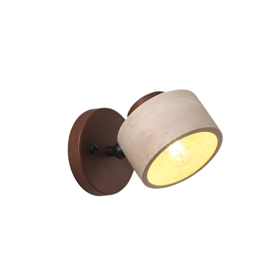 Study Reading Minimalist Travertine Stone Wall Light 0