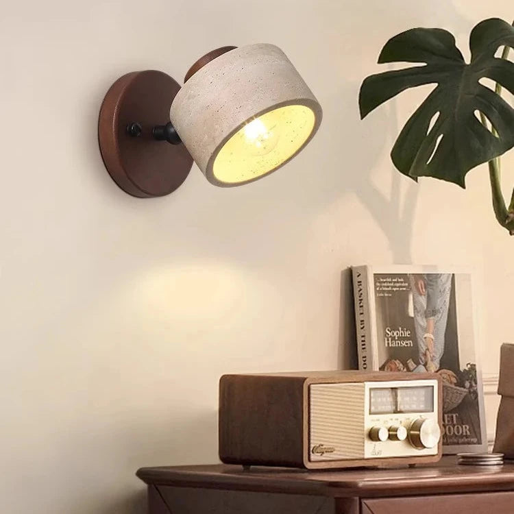 Study Reading Minimalist Travertine Stone Wall Light 1