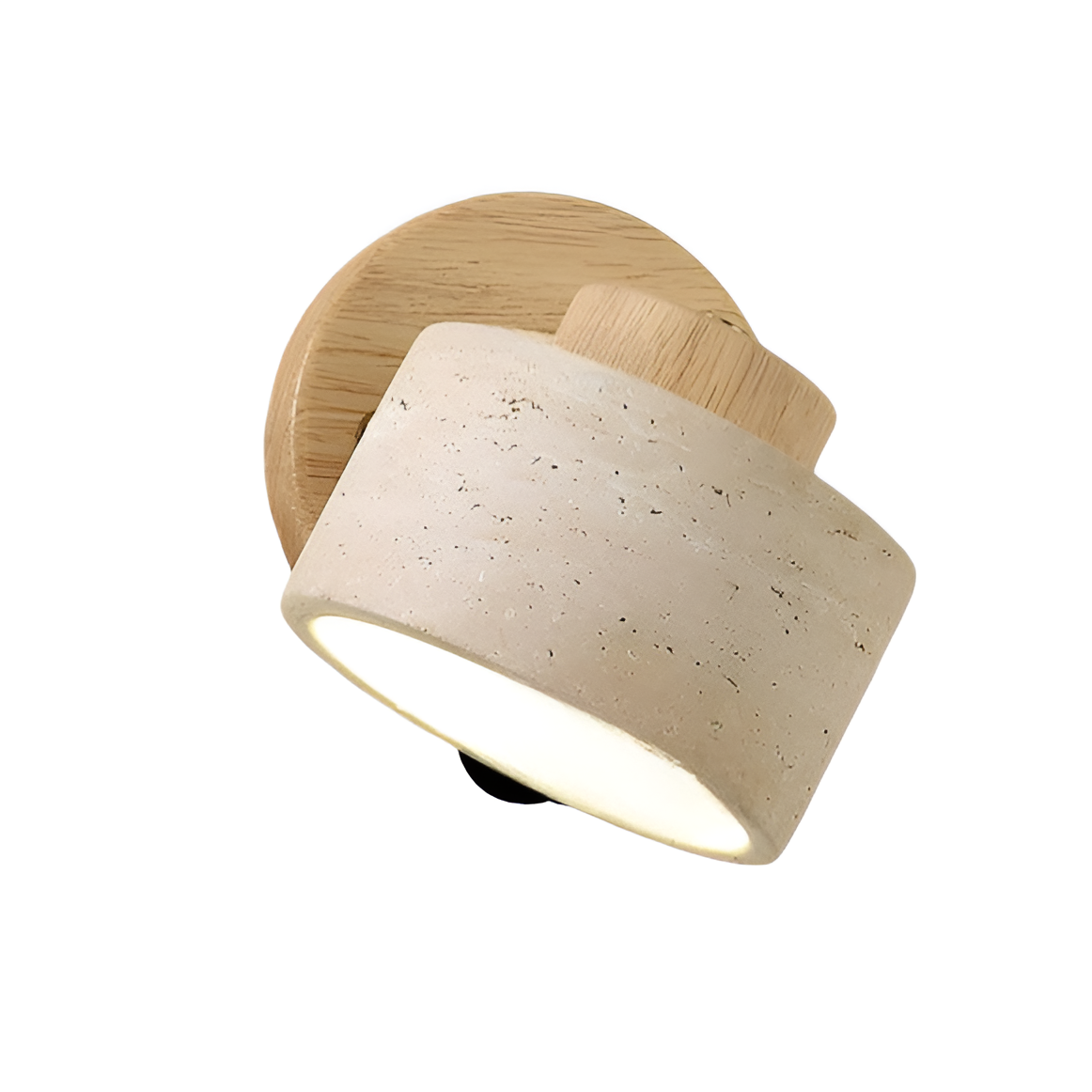 Study Reading Minimalist Travertine Stone Wall Light 9