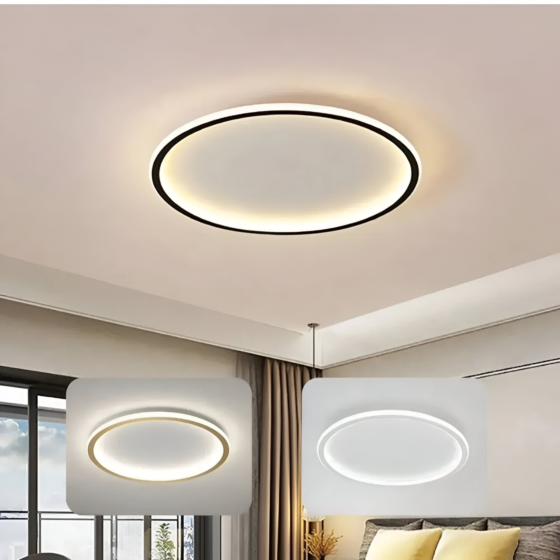 Super Slim Nordic Metal LED Ceiling Light 1