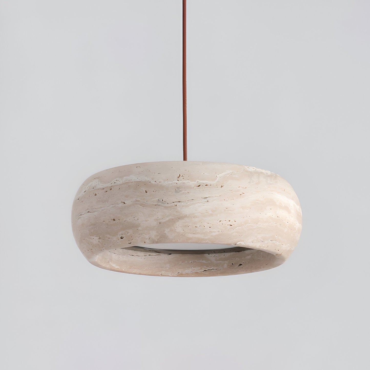 Travertine Stone Wabi Sabi Style Pendant Light