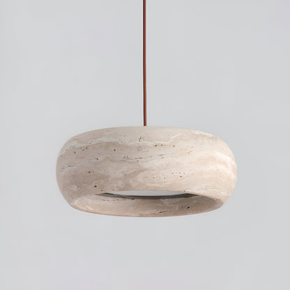 Travertine Stone Wabi Sabi Style Pendant Light