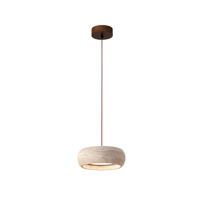Travertine Stone Wabi Sabi Style Pendant Light