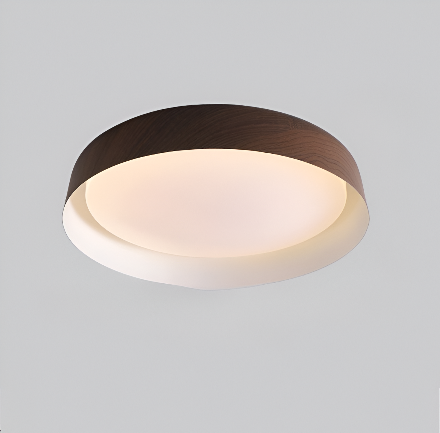 Wabi-Sabi Style Wood Grain Round Ceiling Light 9