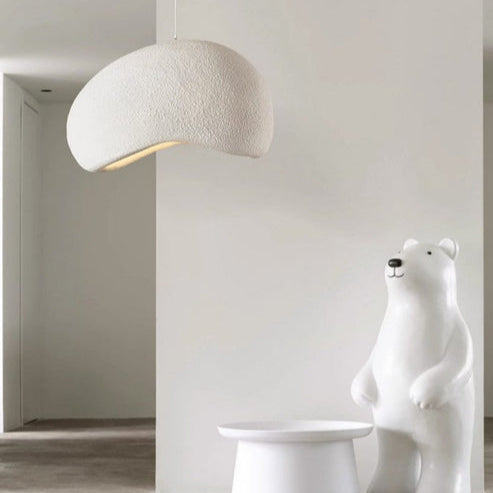 Wabi Sabi Glass Metal Cloud Burst Pendant Light