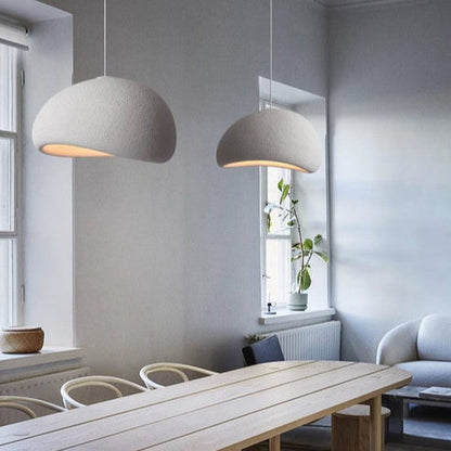 Wabi Sabi Glass Metal Cloud Burst Pendant Light