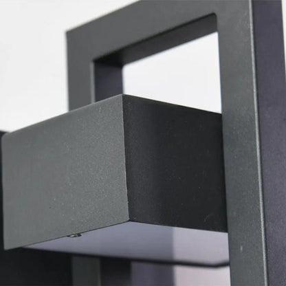 Black Outdoor Wall Light Up & Down