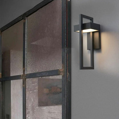 Black Outdoor Wall Light Up & Down