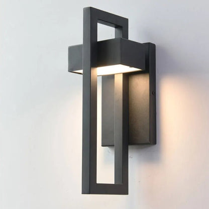 Black Outdoor Wall Light Up & Down