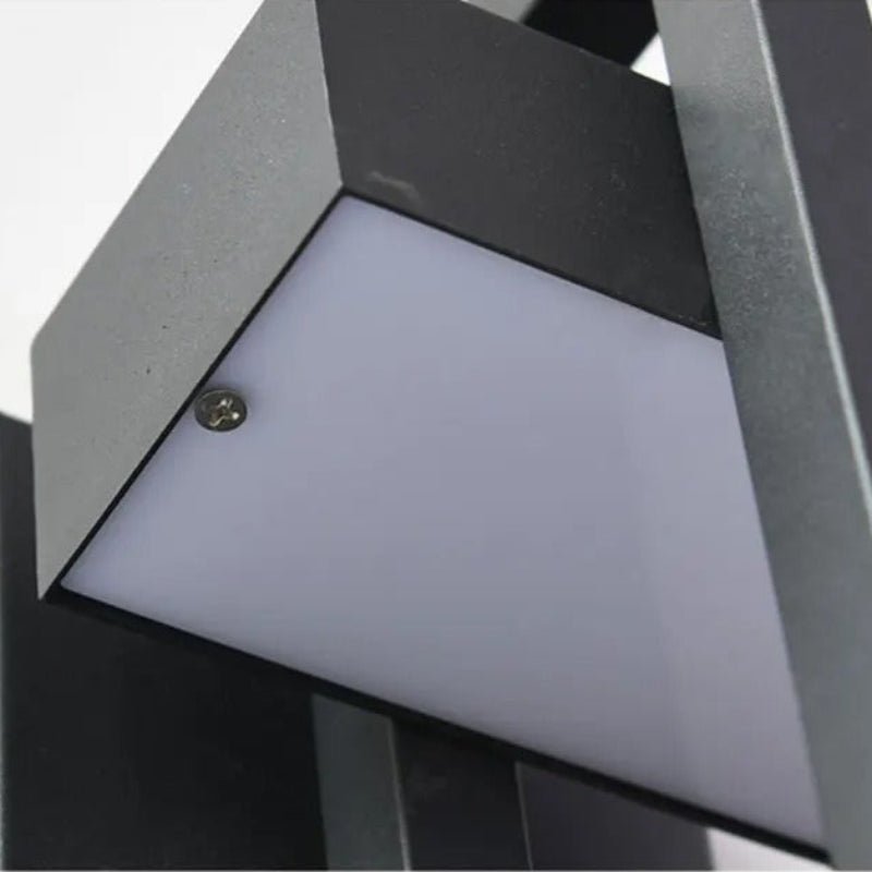 Black Outdoor Wall Light Up & Down