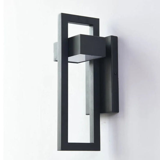 Black Outdoor Wall Light Up & Down