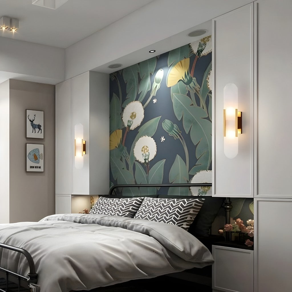 Black and Gold LED Wall Lamp Modern Decorative Lighting