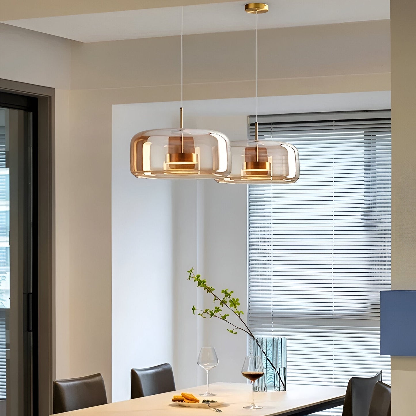 Retro Modern Glass LED Pendant Light