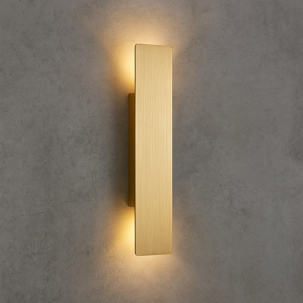 Golden Weatherproof LED Wall Lights Outdoor Lighting