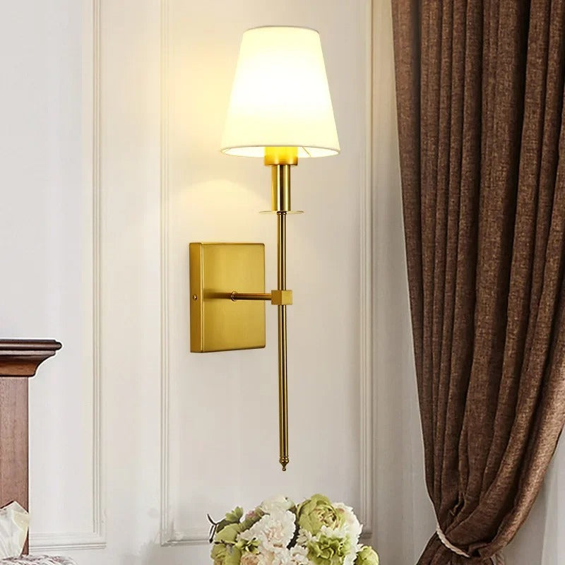 Nordic Elegance Glass Metal LED Wall Sconce
