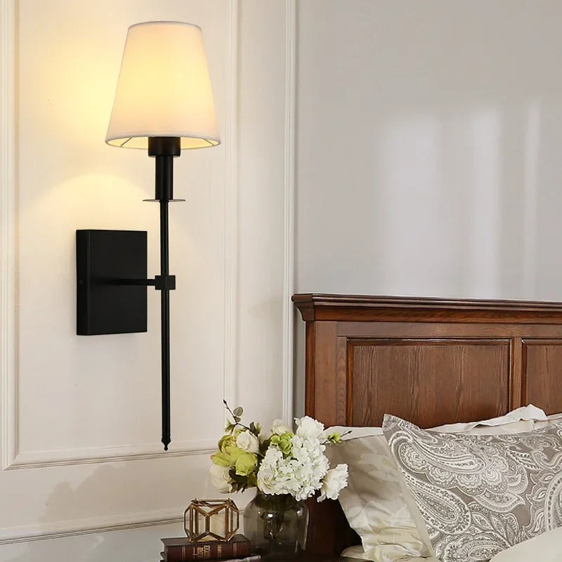 Nordic Elegance Glass Metal LED Wall Sconce