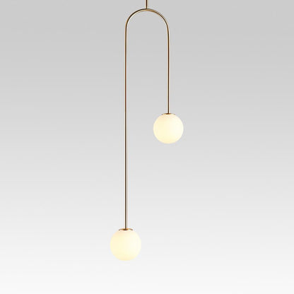 Glass Metal Minimalist Globe Pendant Lighting