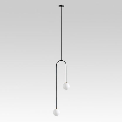 Glass Metal Minimalist Globe Pendant Lighting