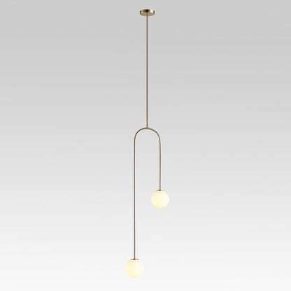 Glass Metal Minimalist Globe Pendant Lighting