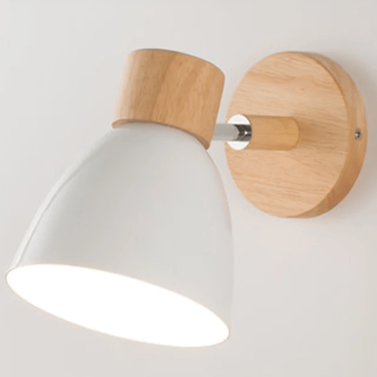 Scandinavian Modern Wooden Wall Sconce Light Fixture