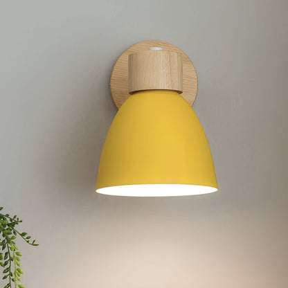 Scandinavian Modern Wooden Wall Sconce Light Fixture