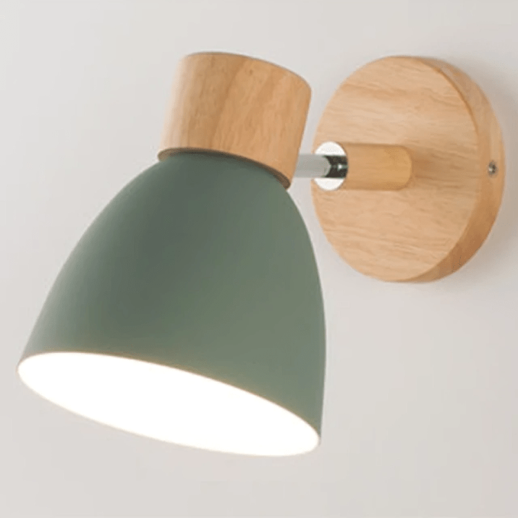 Scandinavian Modern Wooden Wall Sconce Light Fixture